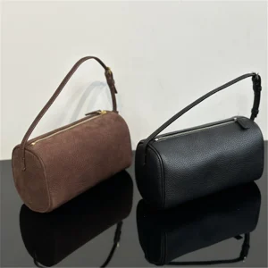 Round 90's Bags In Calfskin High Quality Suede Handbags 2024 New Luxury Design Bags For Women
