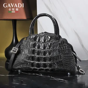 2024 New Designer Crocodile Leather Women Handbag Business Genuine Leather Lady Shoulder Bag Fashion Luxury Crossbody Bag 45