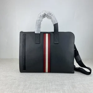 Luxury B Style Laptop Bag Fashion Large Capacity Notebook Youth Business Handbag High Quality Leather Document Crossbody Handbag